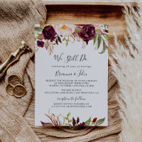 Floral rústica de boho aún prometemos renovación