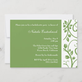 Invitación floral sabia del fiesta de Bachelorette