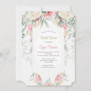 Invitación floral silenciada