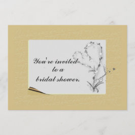 Invitación floral simple y elegante