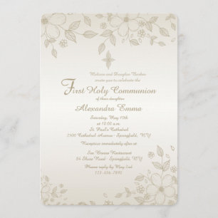 Invitación floral sombreada