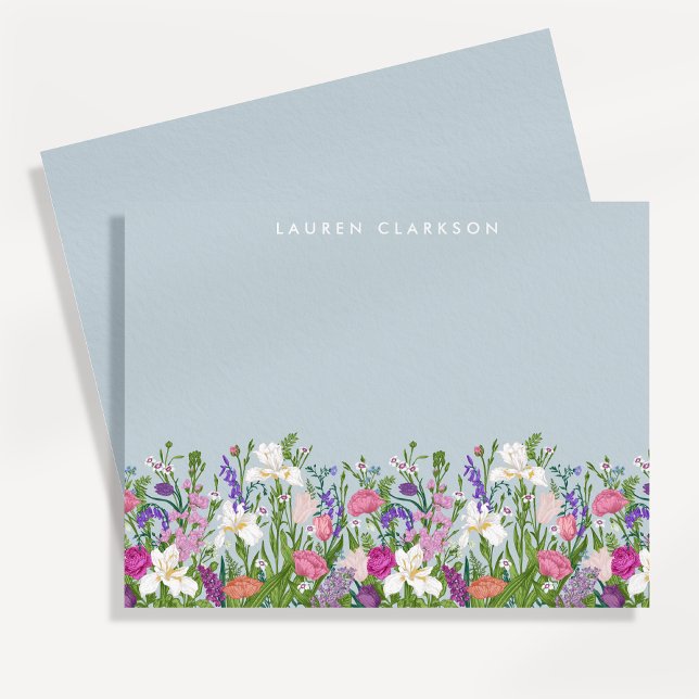 Invitación Floral Spring Garden Personalized Note Card (Subido por el creador)