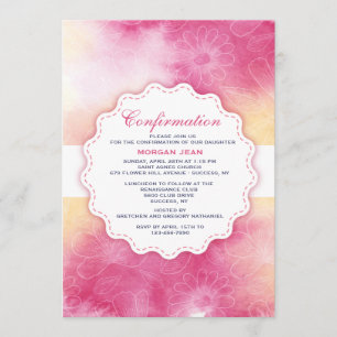 Invitación floral suave
