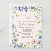Invitación floral suave