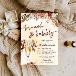 Invitación Floral Terracotta Boho Bridal Shower