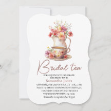 Floral Terracotta Boho Tea Fiesta Bridal Shower