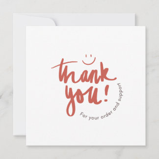 Invitación Floral Thank You Business Card – Small Business 