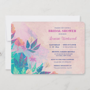 Invitación floral tópica