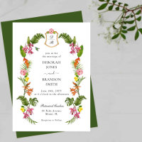 Floral Tropical & Monograma de Verdor