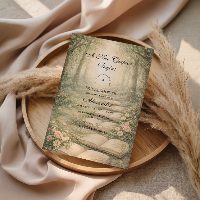 Invitación Floral Un Nuevo Capítulo Despedida de Soltera (Subido por el creador)