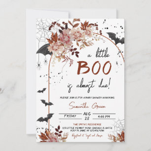 Invitación Floral un poco de Baby Shower