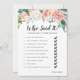 Invitación Floral veraniega ruidosa ducha de novia de doble l