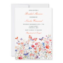 Floral Verano Mariposa Ducha de Novia