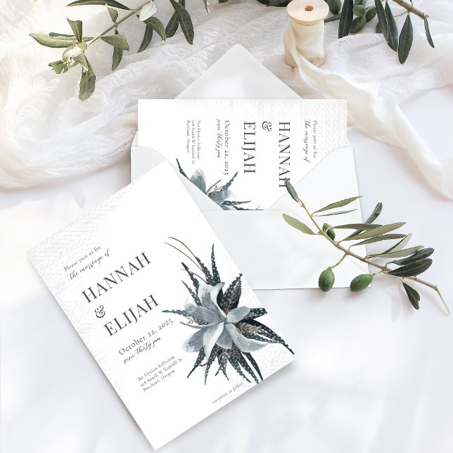 Invitación floral vintage botánica (Subido por el creador)