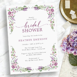 Invitación Floral Vintage Bridal Shower