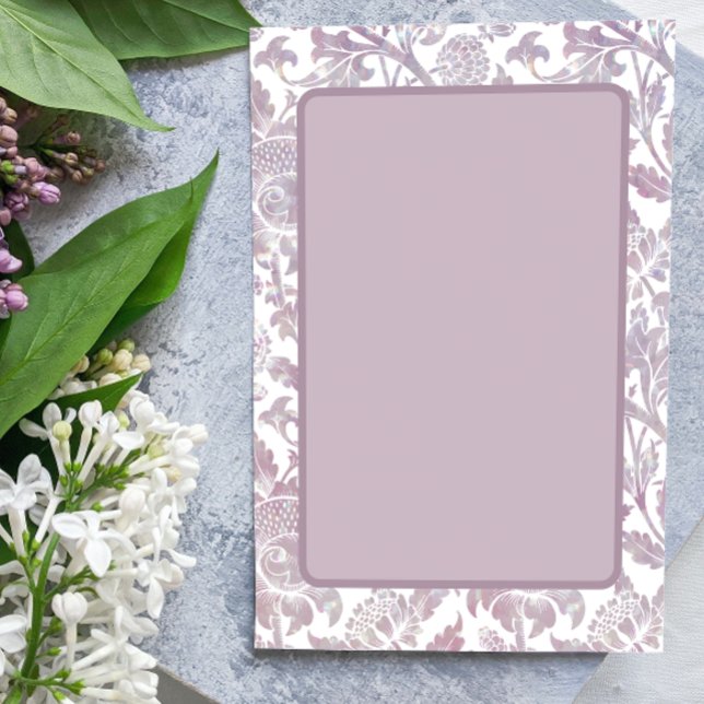 Invitación Floral vintage malva  (Subido por el creador)