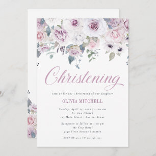 Invitación Floral violeta de Rubor  Cristalización