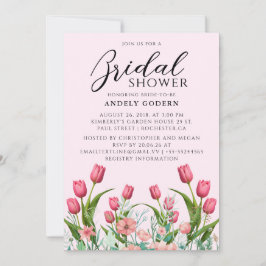 Invitación Floral Watercolor Bridal Shower