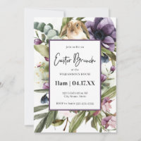 Floral Watercolor Bunny Easter Brunch