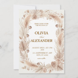 Invitación Floral Wedding Invitations Boho Is Natural