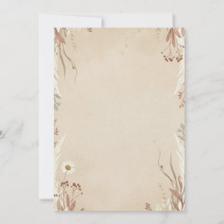 Invitación Floral Wedding Invitations Boho Is Natural