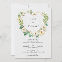 Floral Wreath | Celebración del Boda White Peony