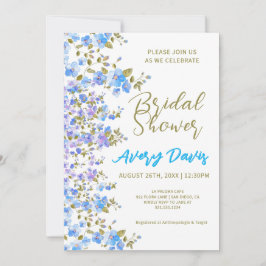 Invitación Floral y fabulosa ducha de novia