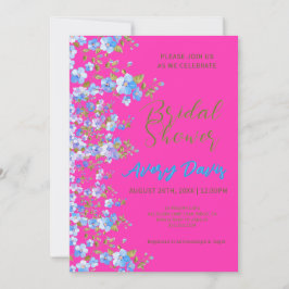 Invitación Floral y fabulosa ducha de novia