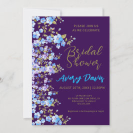 Invitación Floral y fabulosa ducha de novia