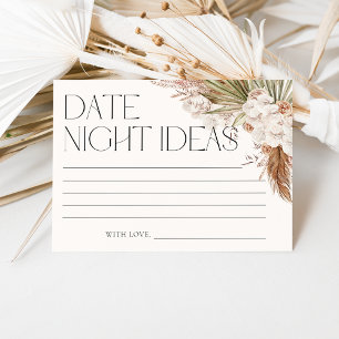 Invitación Floral y plumas bohemias citas ideas nocturnas