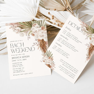 Invitación Florales Bohemios y Plumas Bach Fin de Semana