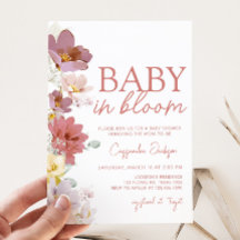 Florals Baby Bloom Baby Shower