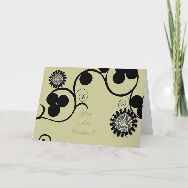 Invitación floreciente y flor (Anverso)