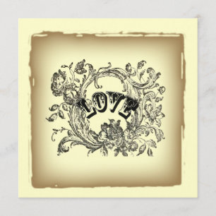 Invitación Florecientes giros de París ducha de novia victori