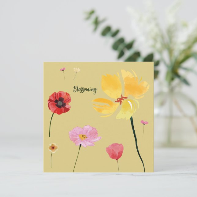 Invitación Florecimiento (Anverso de pie)