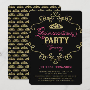 Invitación Florecimiento Chic Vintage Fiesta de Cumpleaños Qu
