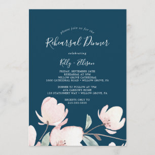 Invitación Florecimiento de cerezo de primavera   Cena de ens