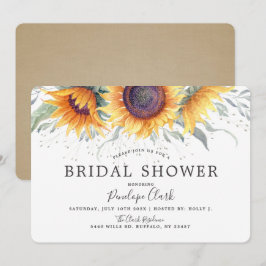 Invitación Florecimiento de girasol ruso | Ducha nupcial flor