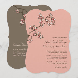 Invitación Florecimiento de rosa en florecimiento Sakura Invi
