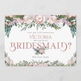 Invitación Florecimiento floral delicado en acuarela
