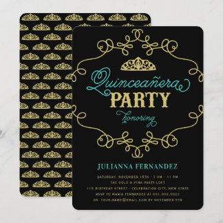 Invitación Florecimiento Vintage Chic Quinceañera Fiesta de C