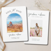 Florence Italia Wedding Save the Date