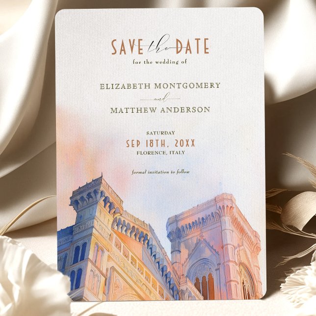 Invitación Florence Italy Duomo Save-the Date (Subido por el creador)
