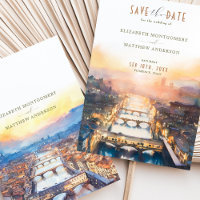 Florence Italy Ponte Vecchio Save-the Date