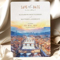Florence Italy Ponte Vecchio Save-the Date