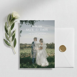 Invitación Florencia Romántica Boda de Destino en Italia