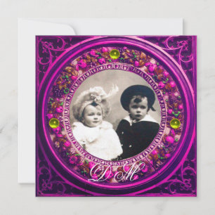 INVITACIÓN FLORENTINA RENACIMIENTO MONOGRAMA CORONA DE FLOREN