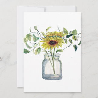 Invitación Florero con Margarita