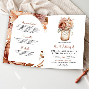 Invitación Florero de Terracota con Código QR para Boda en Fr