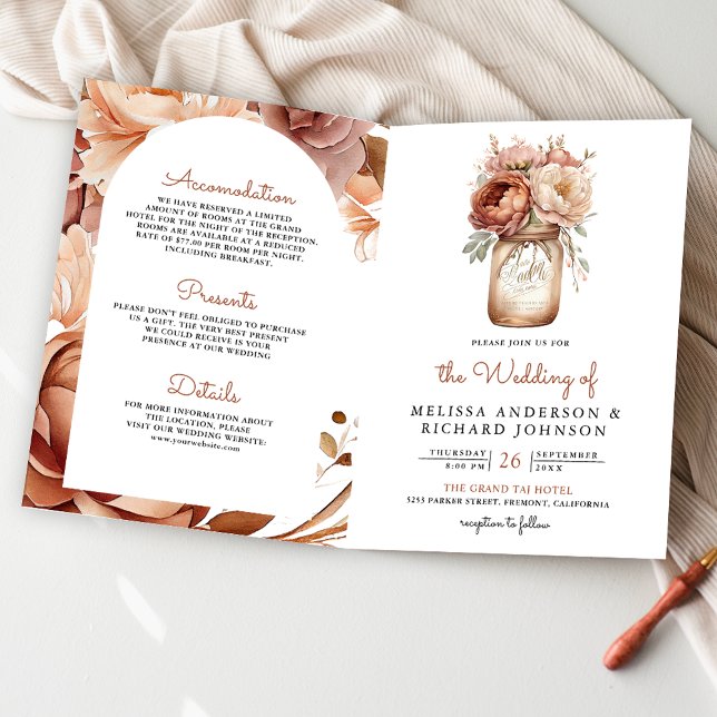 Invitación Florero de Terracota con Código QR para Boda en Fr (Subido por el creador)